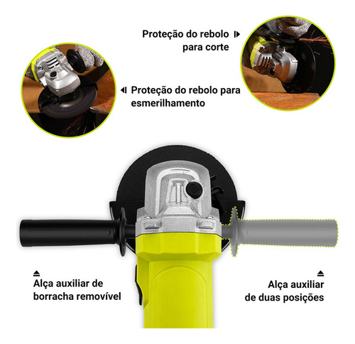 Esmerilhadeira Lixadeira Angular Profissional 750w Desoon