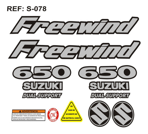 Calcomanias Suzuki Freewind 650