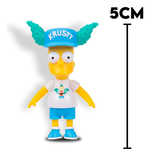 Boneco Simpsons 2,5 Bart Fã Do Krusty 5cm - Sunny