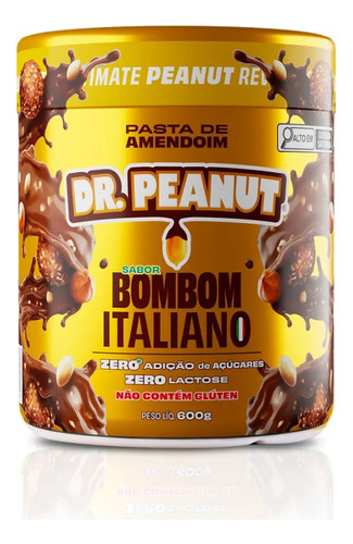 Mantequilla De Mani Pasta Dr. Peanut 600 Gr Zero Lactosa