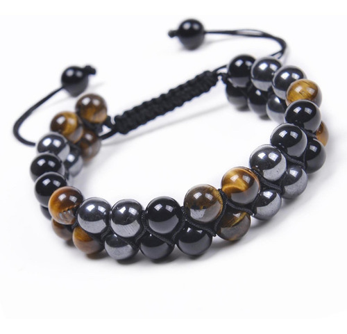 Pulsera Ojo De Tigre Piedra Ansiedad Alivio Para Protección