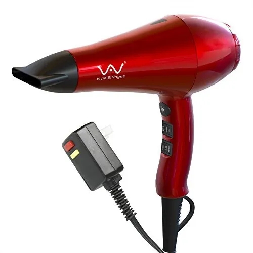 Secador De Pelo Vav Rojo Profesional Potente De Cerámica