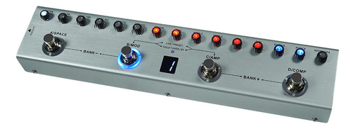 Pedal De Baixo Multiefeitos Recarregável M-vave Tank-b