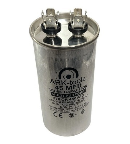 Capacitor De Trabajo 45uf 370/450v Ark-tools