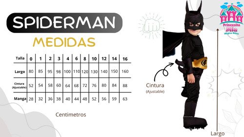 Disfraz Batman Negro Para Niño Talla 10 - 12