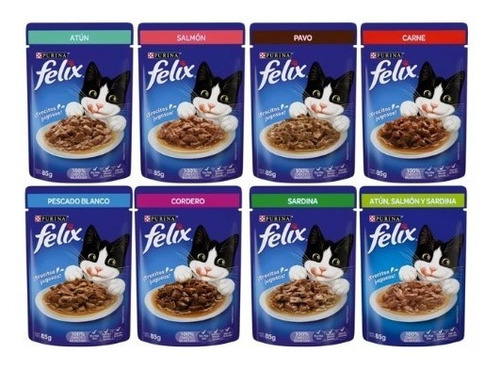 100 Sobres Felix Sabores Surtidos | 85g