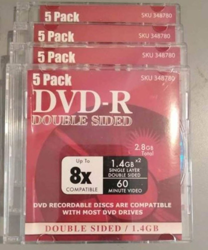 Mini Discos Dvd-r Double Sided Doble Lado 