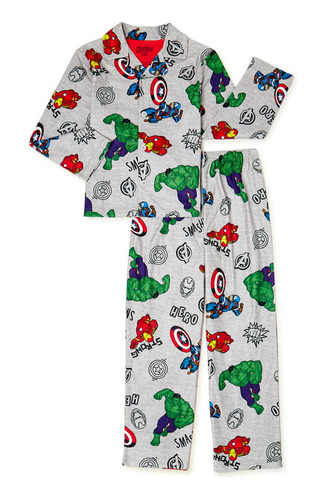 Pijama De Niño Marvel Super Heroes Talla 8 Importada