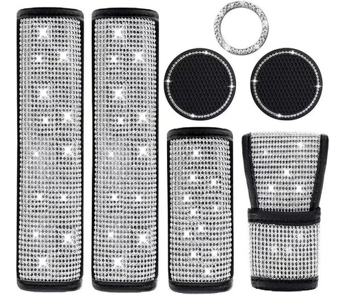 Mujer Auto Diamantes Accesorios Cinturones Seguridad Fundas