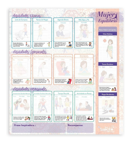 Imagen 3 de 4 de Tablero Planeador Para Mujer - Mujer En Equilibrio Ms