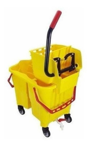 Carrinho De Limpeza Profissional Com Balde Espremedor W1 Cor Colorido