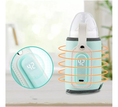 Aquecedor De Garrafas Com Controle De Temperatura Usb