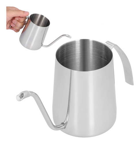 Cafetera De Acero Inoxidable Con Caño Largo, Cuello De Cisne