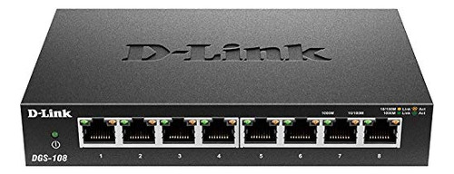 Dlink 8 Puerto Gigabit No Gestionado Metal Desktop Switch Dg