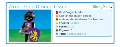 Playmobil 7672 - Líder Dragão Dourado