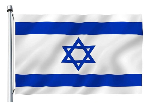 Bandera Israelí De Israel - 3x5 Pies - Color Vivo Y A Prueba