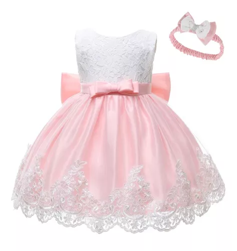 VESTIDO BEBE FESTA PRINCESA REALEZA RENDA ESTRUTURADA CORAL