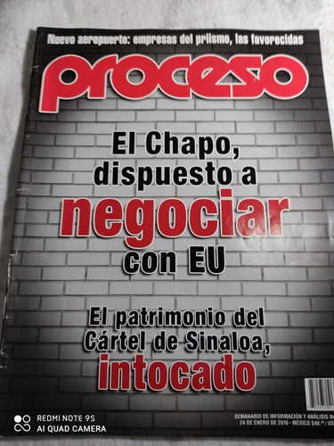 Proceso El Chapo Dispuesto A Negociar Cártel De Sinaloa