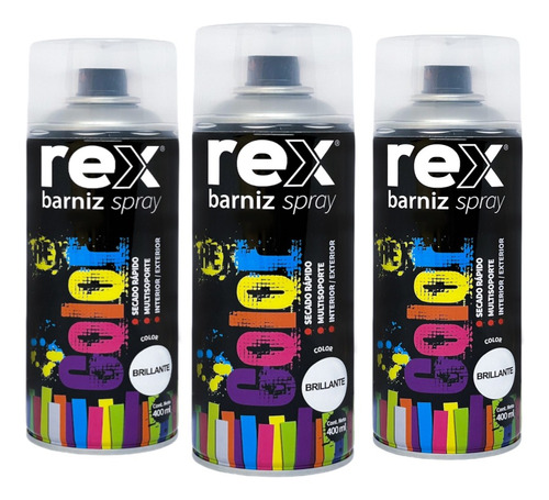 Brillantez Garantida Con Aerosol Rex 400ml Barniz-sc