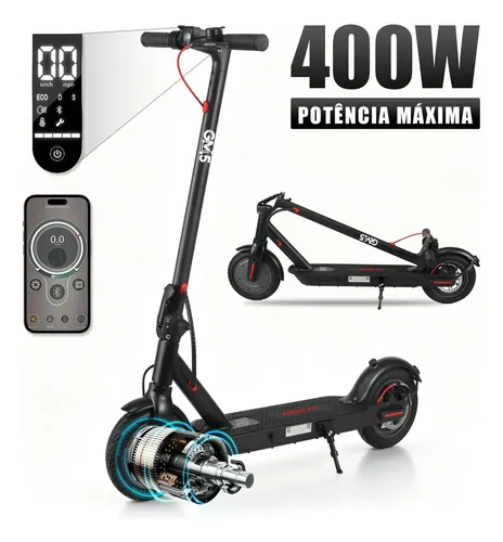 Gm5 P1 Patinete Elétrico Adulto, 400W Scooter Eletrica, 25 Km/h V...