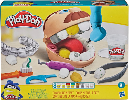 Masa Play-doh El Dentista Bromista 6 Botes + Accesorios 