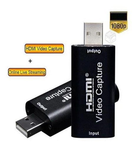 Imagen 1 de 4 de Capturadora De Video Hdmi Para Streaming. Playstation Y Mas