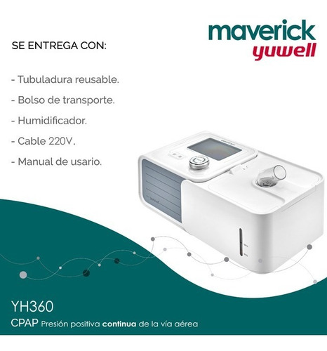 Cpap Presion Positiva Continua De La Vía Aerea Yuwell Yh-360