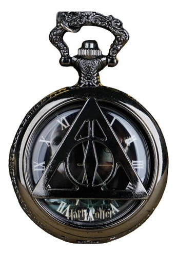 Reloj Bolsillo Vintage Harry Potter Cadena Reliquias Muerte
