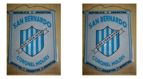 Banderin Mediano 27cm Club San Bernardo Coronel Moldes