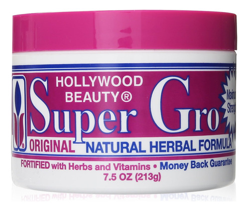 Hollywood Beauty Super Gro Fórmula Herbal, 7.5 Onzas