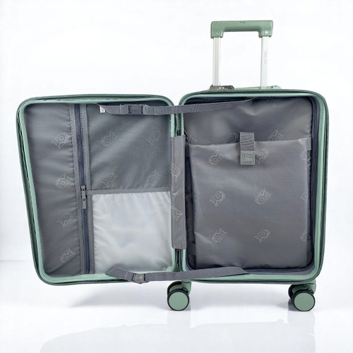 Valija Carry On Cabina Avion Equipaje De Mano 20 Rígida 8032 Verde