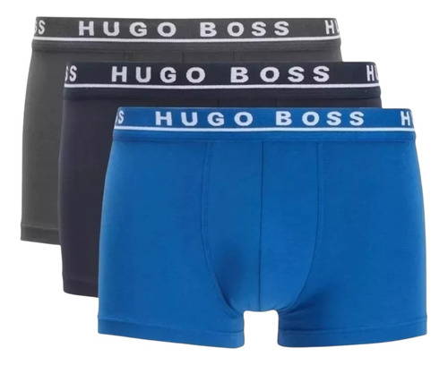 Boxer Trunk Hugo Boss 3 Pack De Algodon Comodo Para Hombre
