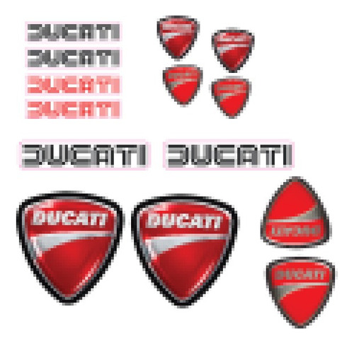 Calcos Logo Ducati Motos  Laminada Premium