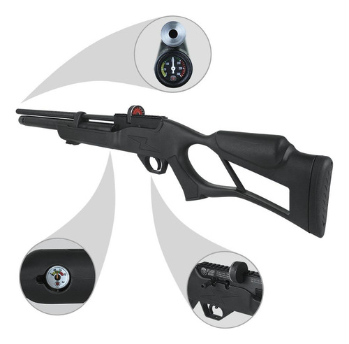 Espingarda De Mola 5.5 Pcp Hatsan Flash Long Customizada