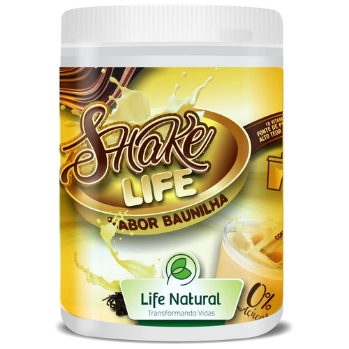 Shake Emagrecedor Life Natural Sabor Baunilha