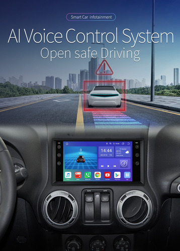 Zk Estéreo De Pantalla Android 13 Para Jeep Wrangler