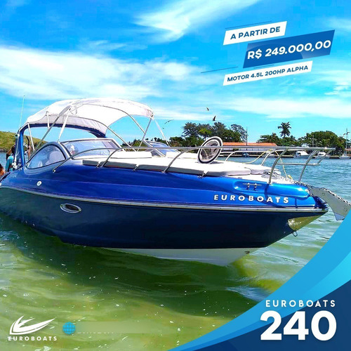 Euroboats 240 - Lancha 24 Pés Ñ Focker Nx Boats Coral Real