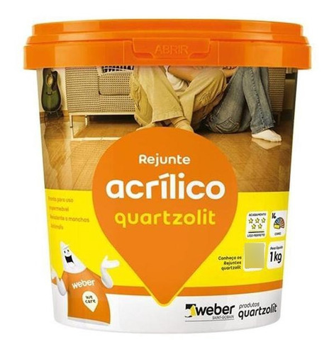 Rejunte Acrílico 1kg Branco Quartzolit