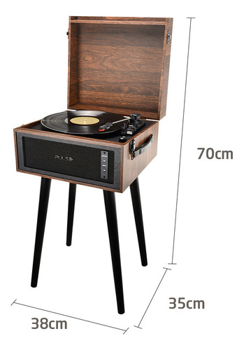 Vitrola Lennon Retro Pulse Toca Disco Bluetooth Sp622