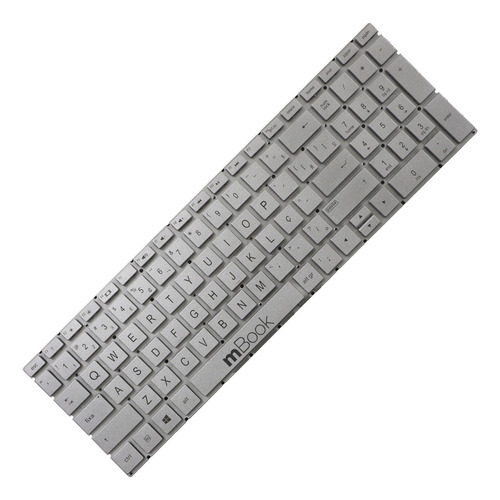 Teclado Para Hp Pavilion 15-dw1083wm , 15-dw2025cl Cor Prata Cor Prateado