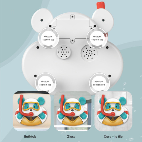 Máquina De Burbujas De Ducha, Juguete De Baño, Bonito Oso, P