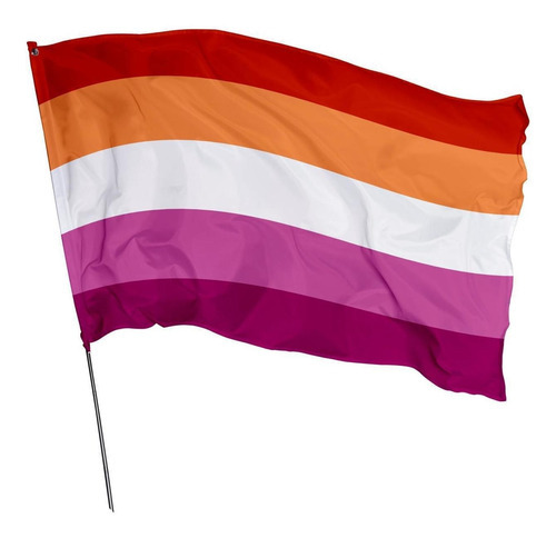 Bandeira Lésbica Orgulho Lgbtqia+ 1,50m X 1m