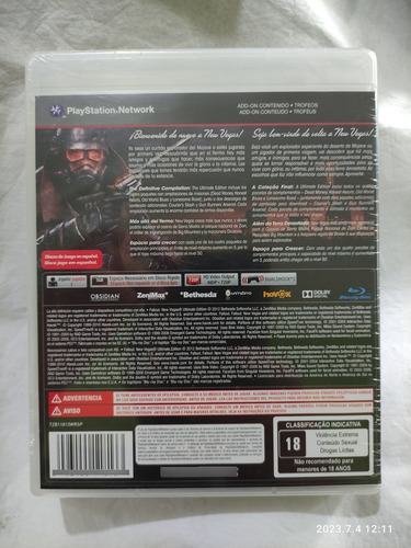 Fallout New Vegas Ultimate Edition Completo, Sealed Ps3 $299 (Usado)