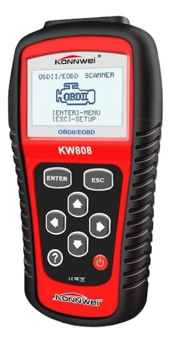 Escaner Automotriz Konnwei Kw808 Obd2 / Eobd Multimarcas