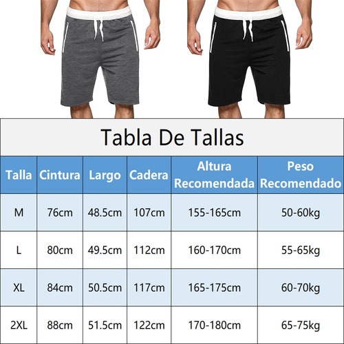 Short Hombre Casual Playa Ajustable Cintura Elástico Verano