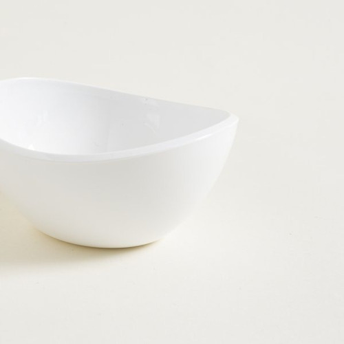 Bowl Acrilico Compotera Blanco De 17x14x8cm