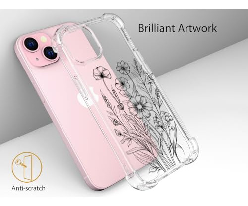 Funda Para iPhone 15 Plus Transparent Plastico-4