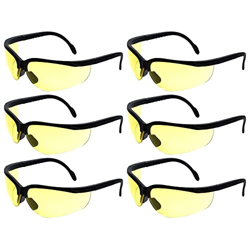 Calabria Ansi Z87+s Gafas De Seguridad Amarillas Para El Tra