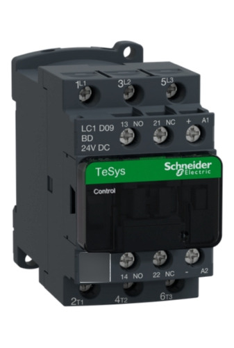 Contactor Magnético Tripolar Lc1d09bd 9a 24vcc 3hp-5.5hp