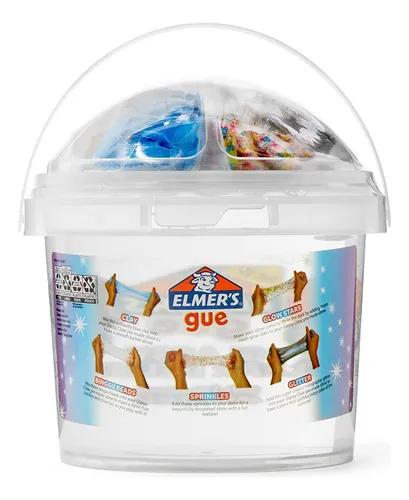 comprar Kit Slime Gue Glassy Clear Deluxe Elmer's Balde 1.4 Lt
